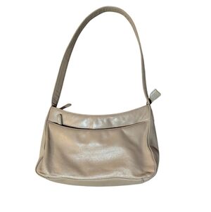 Vintage Marlo 1980s Tan Beige Leather Shoulder Purse Old Money Neutral